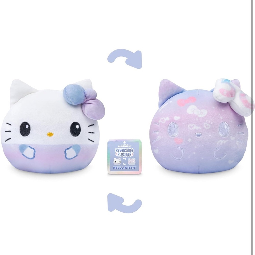 TeeTurtle Hello Kitty 50th Anniversary Reversible 4" Plush